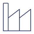Factory icon - manufacturing technology